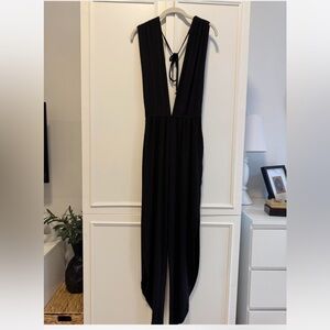 Dance & Marvel Black V-Neck Jumpsuit